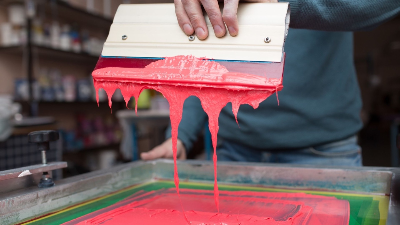 Screen printing services in Lafayette IN with ink screen